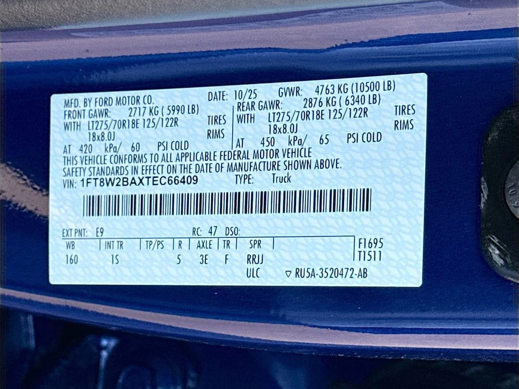 New 2026 Argon Blue Metallic Ford F-250® XL image 31
