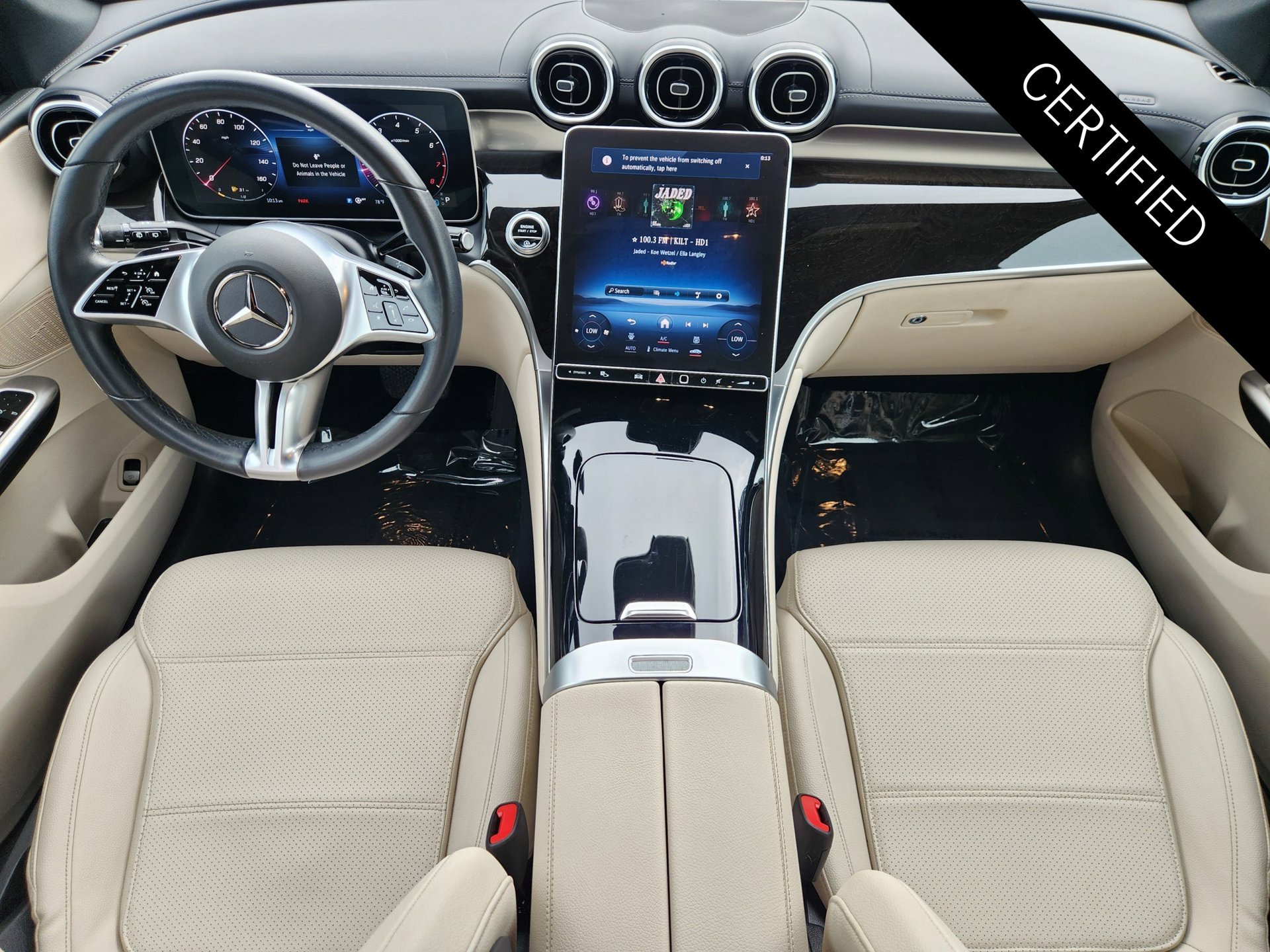 Certified Used 2023 Polar White Mercedes-Benz GLC 300 image 2