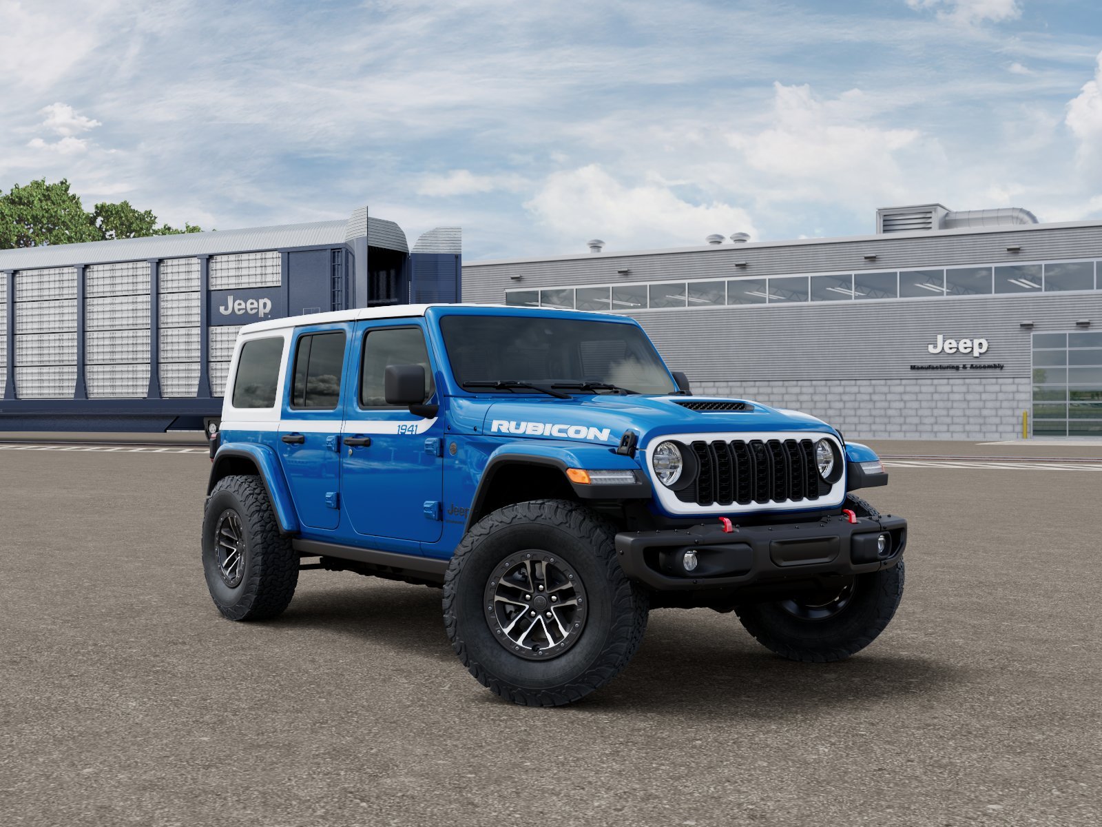 New 2026 Hydro Blue Pearl-Coat Exterior Paint Jeep Rubicon X 4-Door image 31