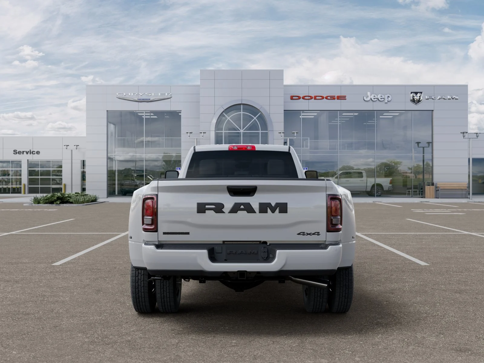 New 2026 Bright White Clear-Coat Exterior Paint RAM Big Horn image 7