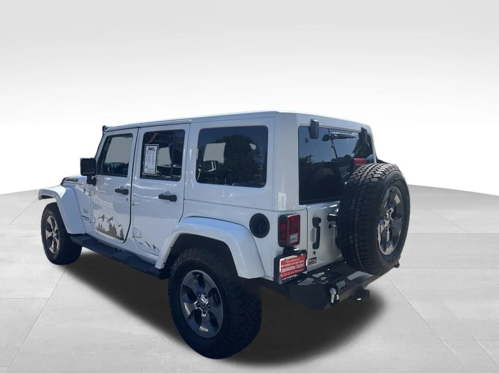 Used 2017 White Jeep Unlimited Sahara image 2