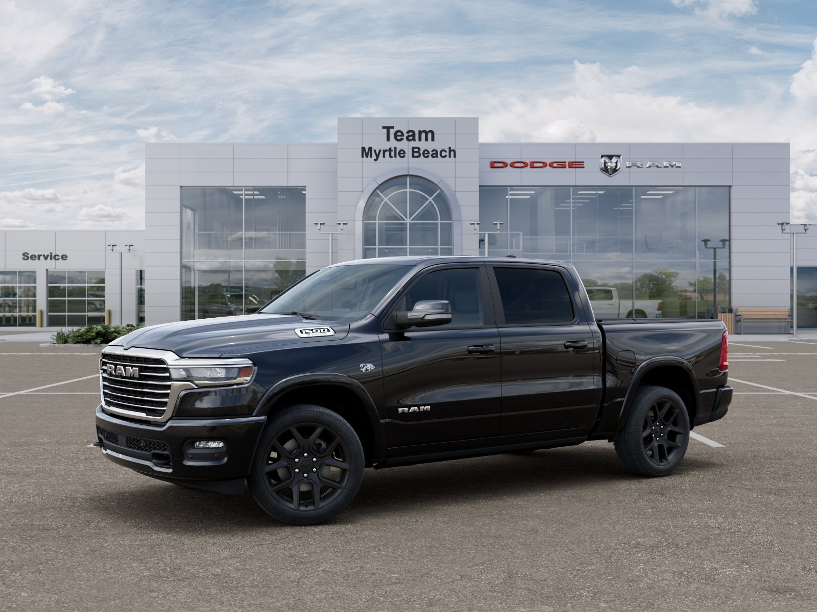 New 2027 Diamond Black Crystal Pearl-Coat Exterior Paint RAM Laramie image 29