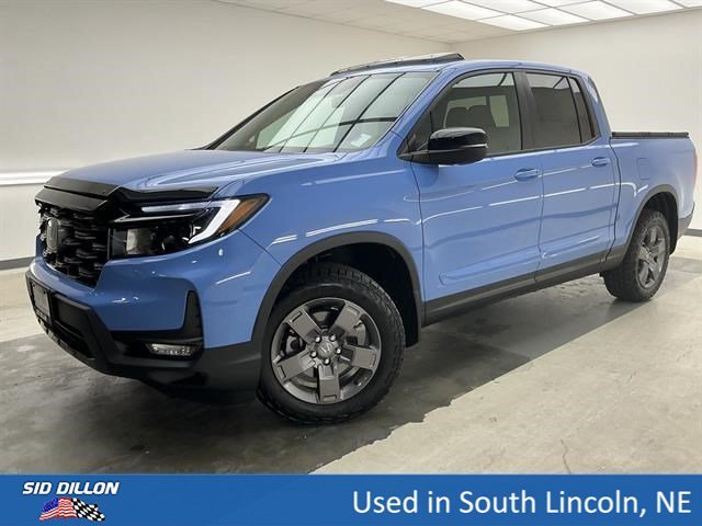 Diffused Sky Pearl 2024 Honda Ridgeline Pickup Truck All-Wheel Drive Automatic