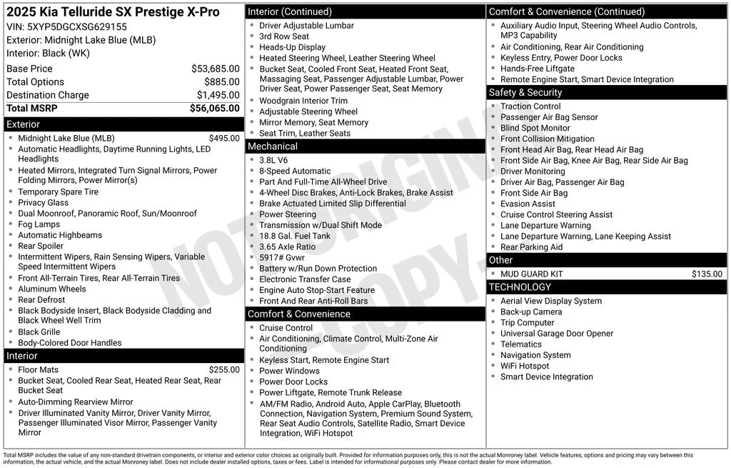 Used 2025 Black Kia SX-Prestige X-Pro image 6