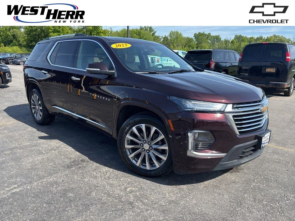Used 2023 Black Cherry Metallic Chevrolet Premier image 1
