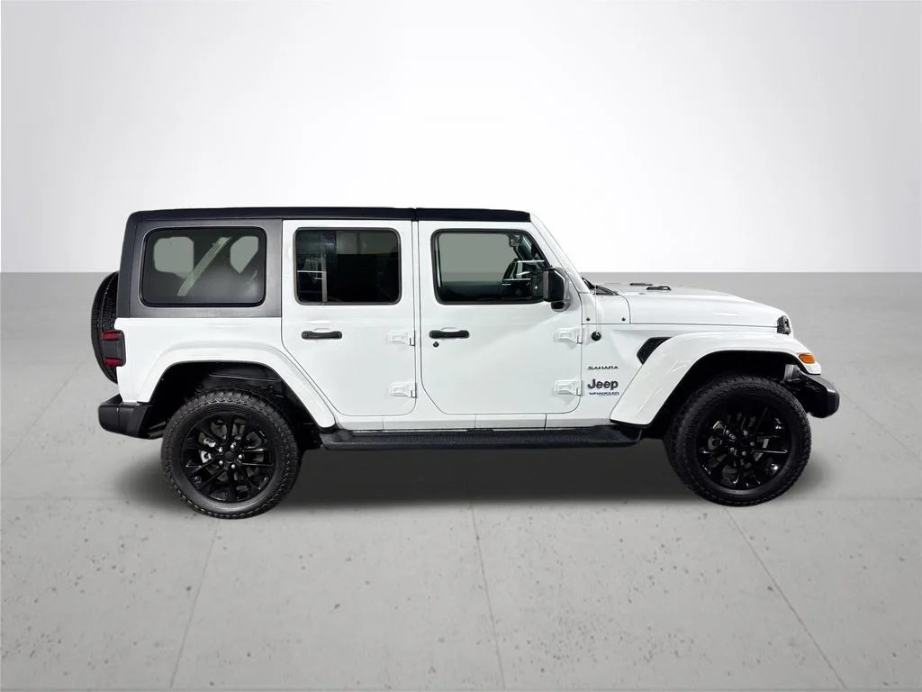 Used 2021 White Jeep Unlimited Sahara 4xe image 5