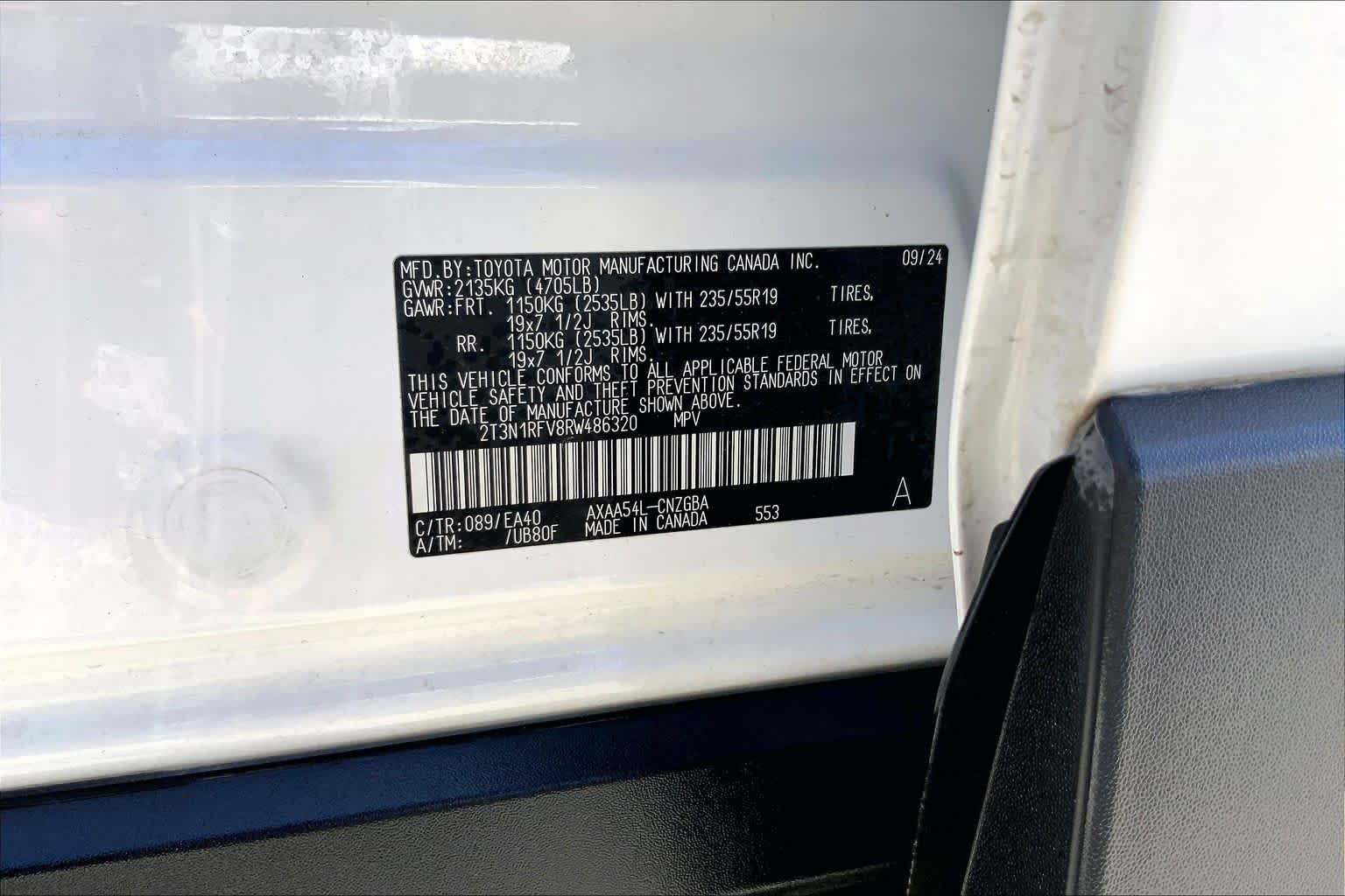 Used 2024 Wind Chill Pearl Toyota Limited image 36
