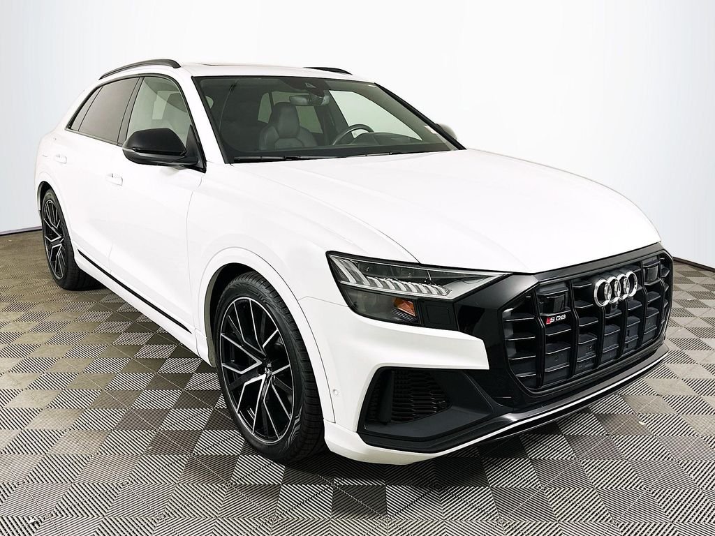 Used 2020 Glacier White Metallic Audi 4.0T Prestige image 3