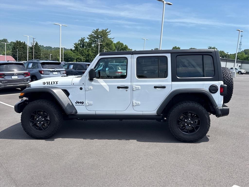 Used 2024 Bright White Clearcoat Jeep Willys image 2