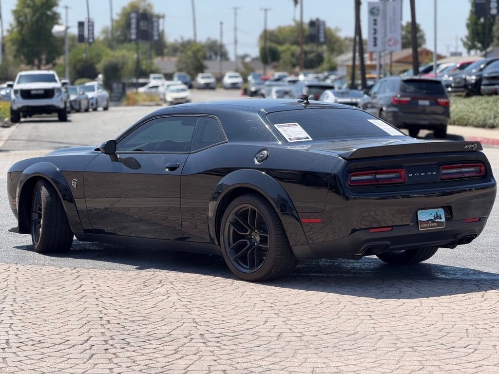 Used 2023 Pitch Black Clearcoat Dodge SRT Hellcat Widebody image 3