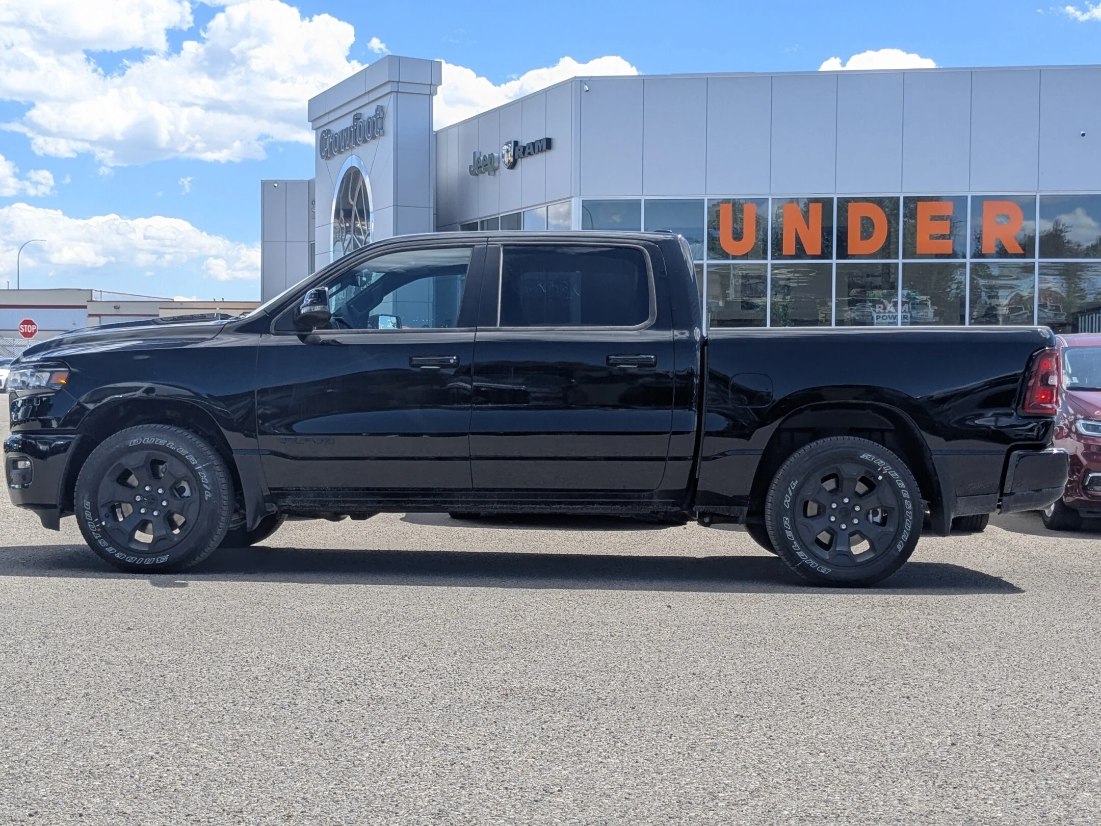 New 2026 Black RAM Sport - - Pano Sunroof - Sport Perf Hood - 3.92 Rear Axle - Trailer Brake Control & More! image 5