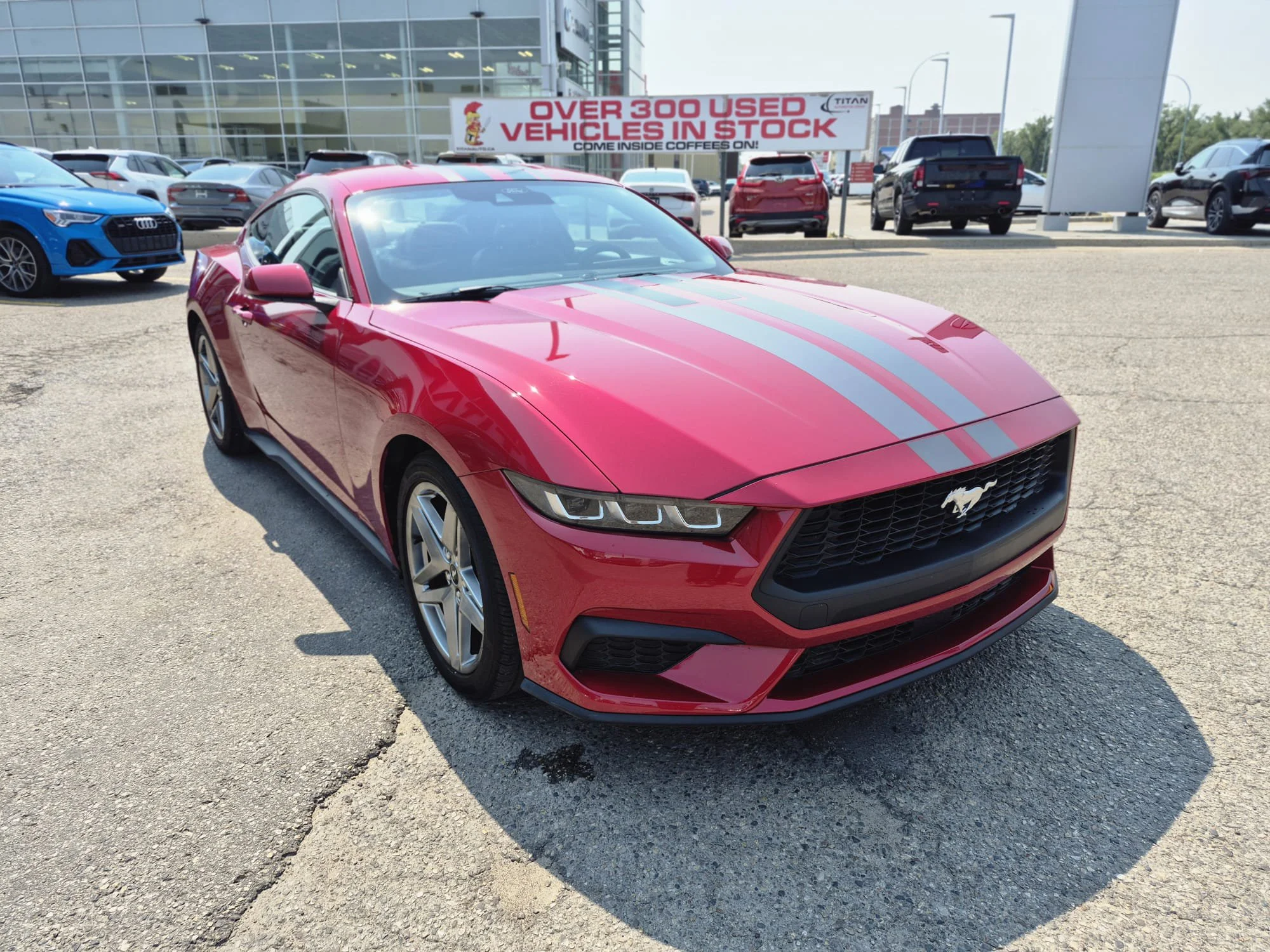 Certified Used 2024 Rapid Red Metallic Tinted Clearcoat Ford EcoBoost Fastback*315HP!! | Rapid Red Metallic | Htd Seats | Lane Keep Assist | Blind Spot Detection image 5