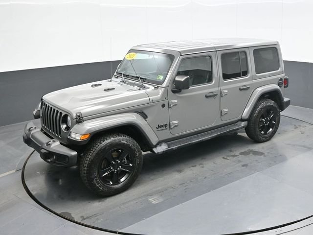 Used 2021 Gray Jeep Unlimited Sahara Altitude image 13
