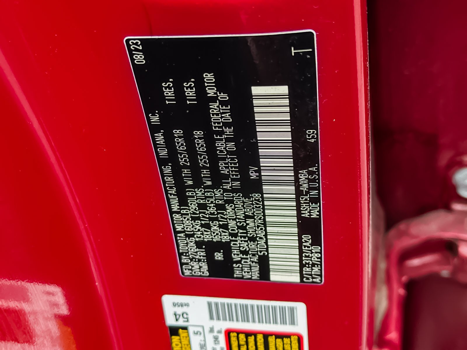 Used 2024 Red Toyota XLE image 28
