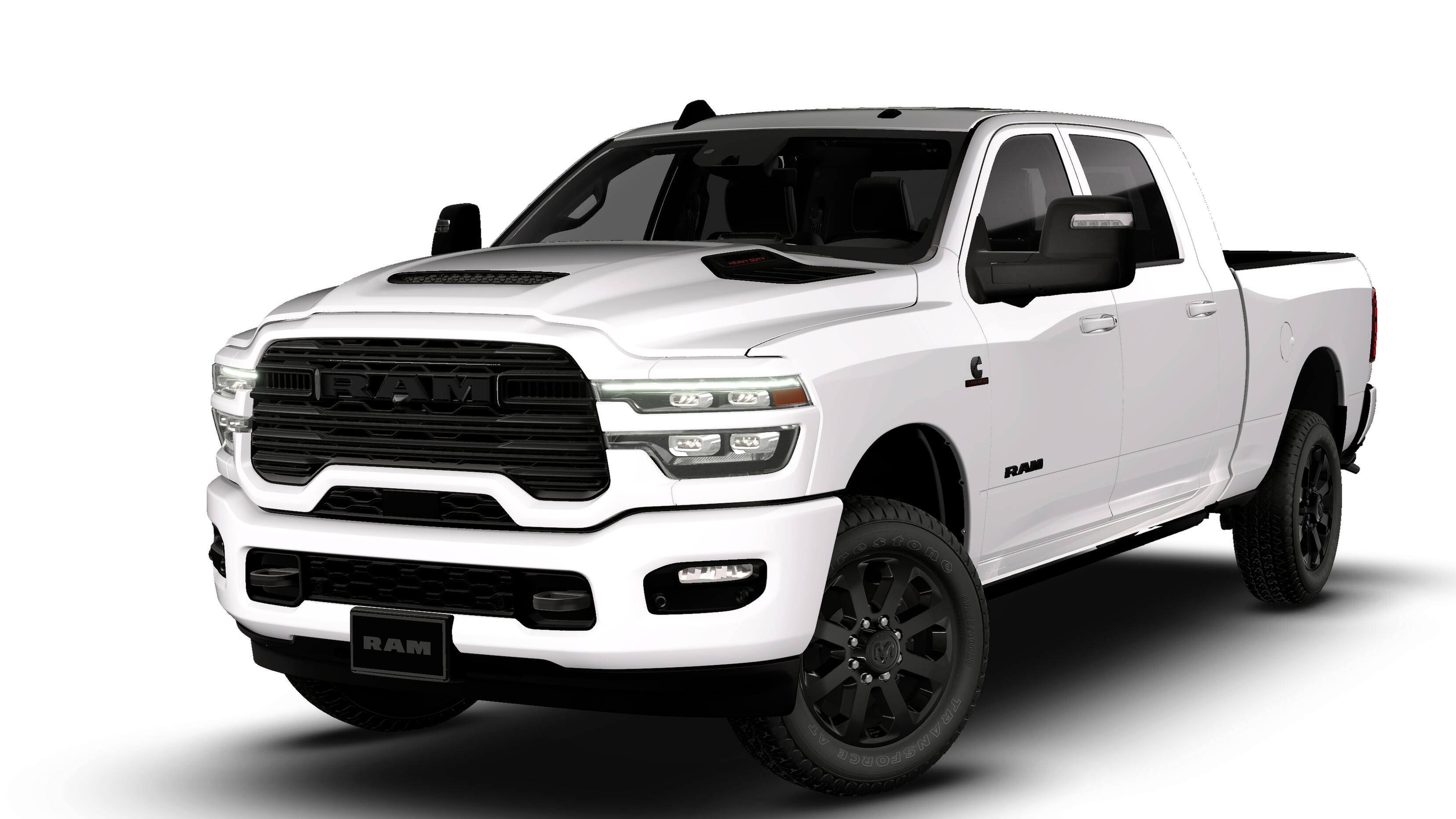 New 2026 Bright White Clear-Coat Exterior Paint RAM LARAMIE image 13