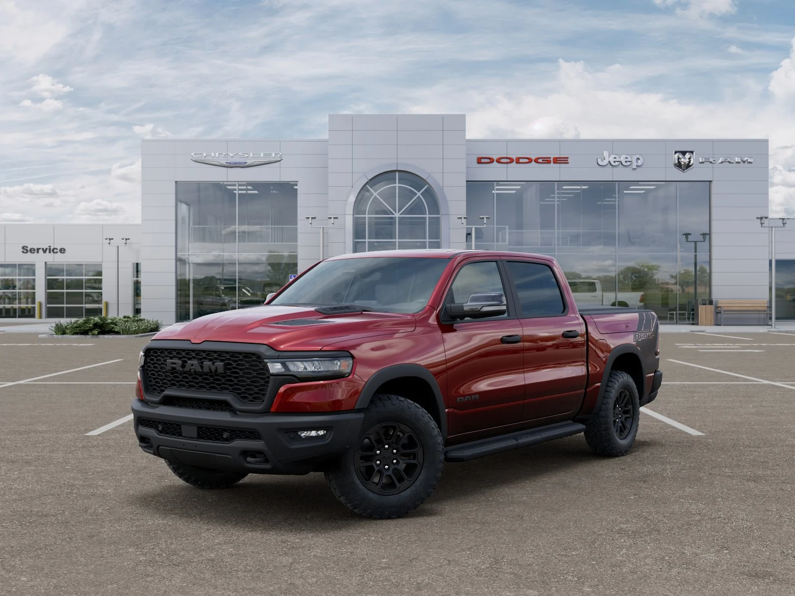 New 2026 Delmonico Red Pearl-Coat Exterior Paint RAM Rebel image 28