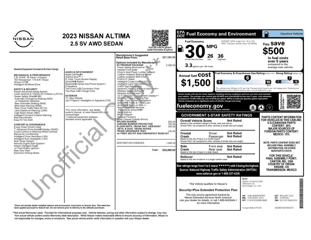 Used 2023 Silver Nissan 2.5 SV image 17