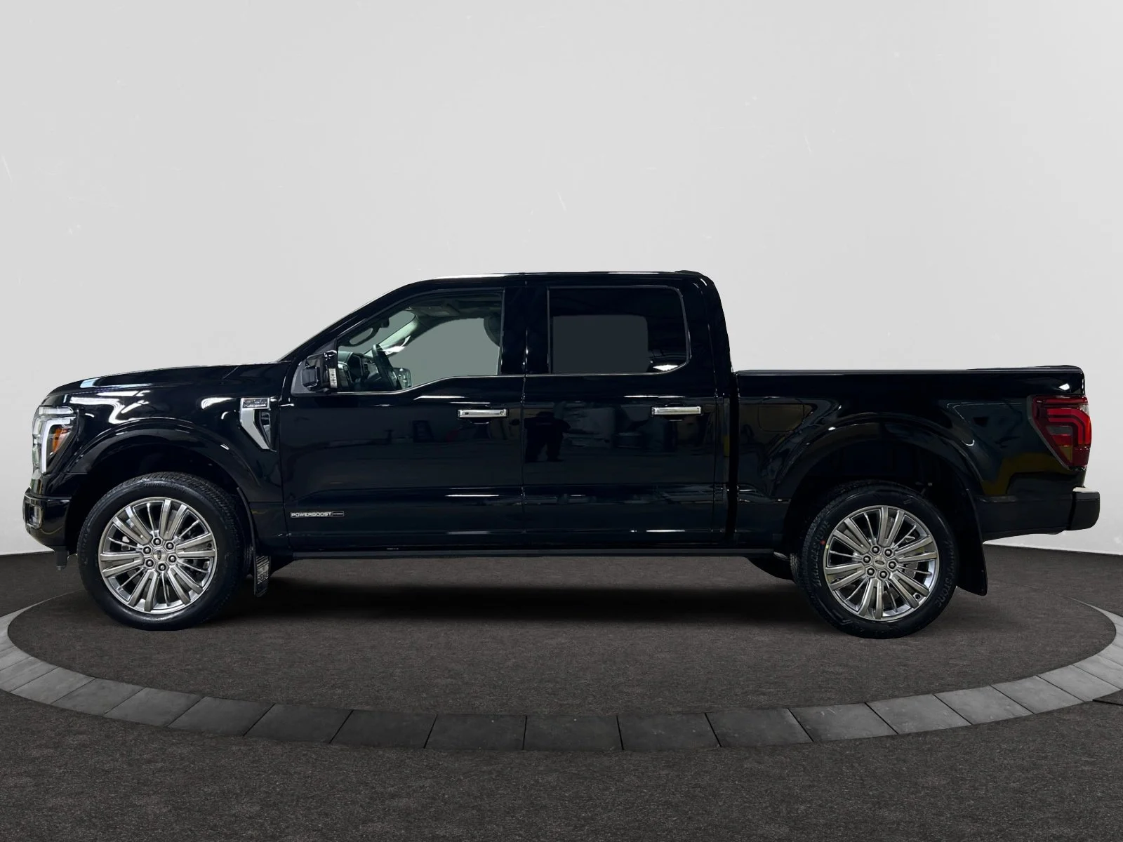New 2026 Agate Black Metallic Ford Platinum* w/ hard fold tonneau cover image 2
