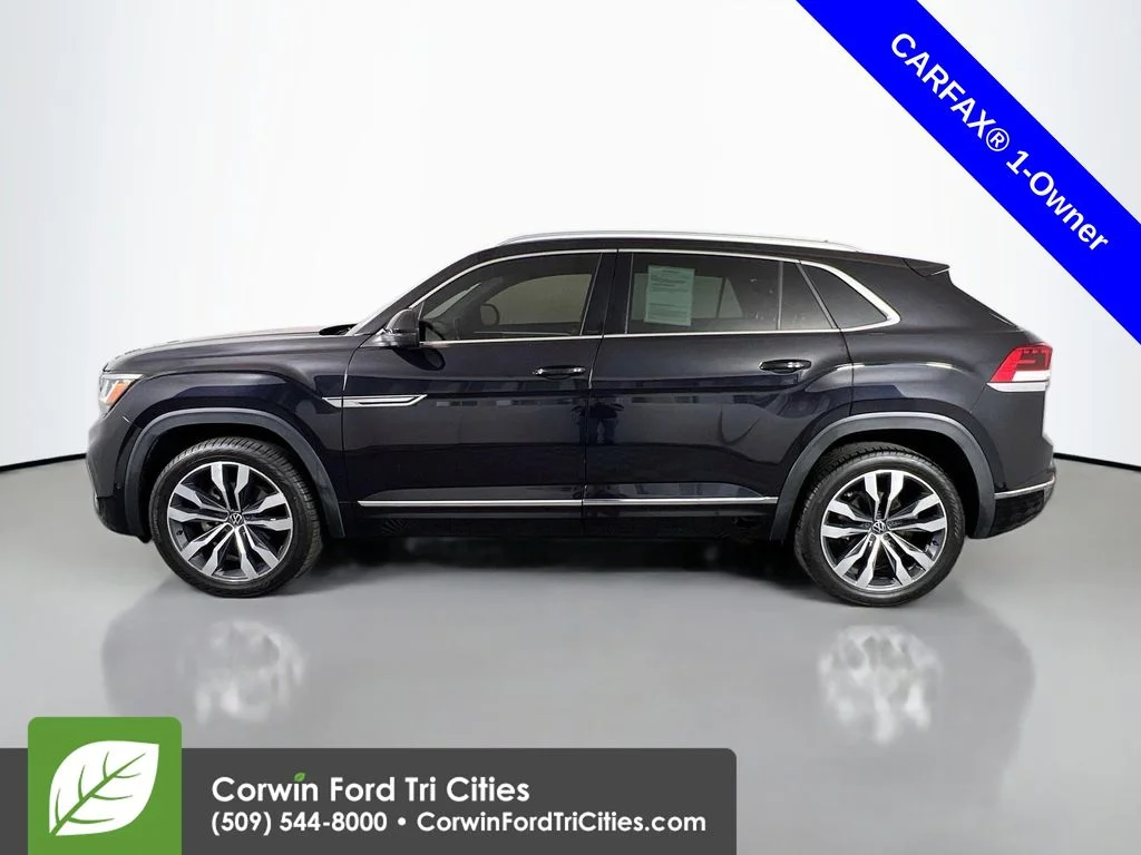 Used 2021 Deep Black Pearl Effect Volkswagen 3.6L V6 SEL Premium R-Line image 6
