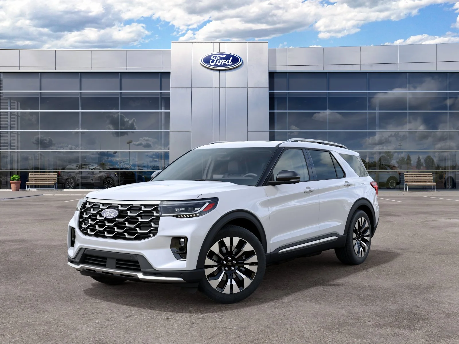 New 2027 Star White Metallic Tri-Coat Ford Platinum™ image 50