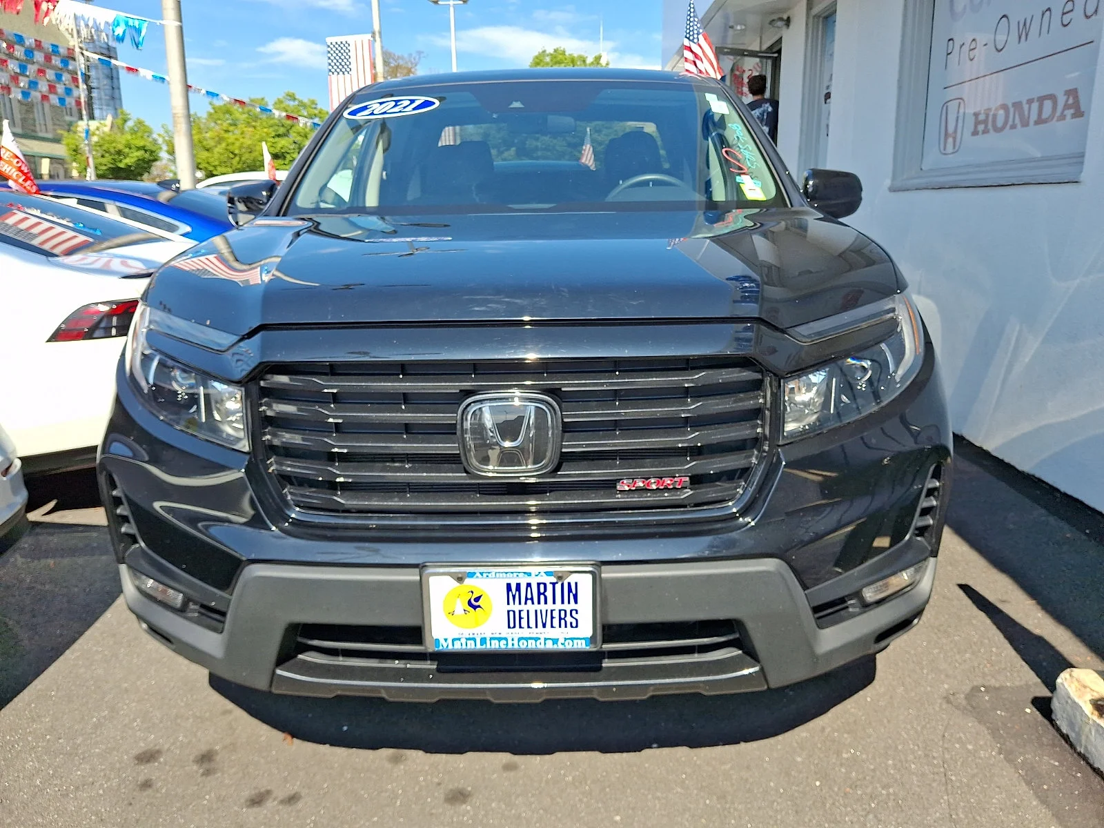 Used 2021 Crystal Black Pearl Honda Sport image 2