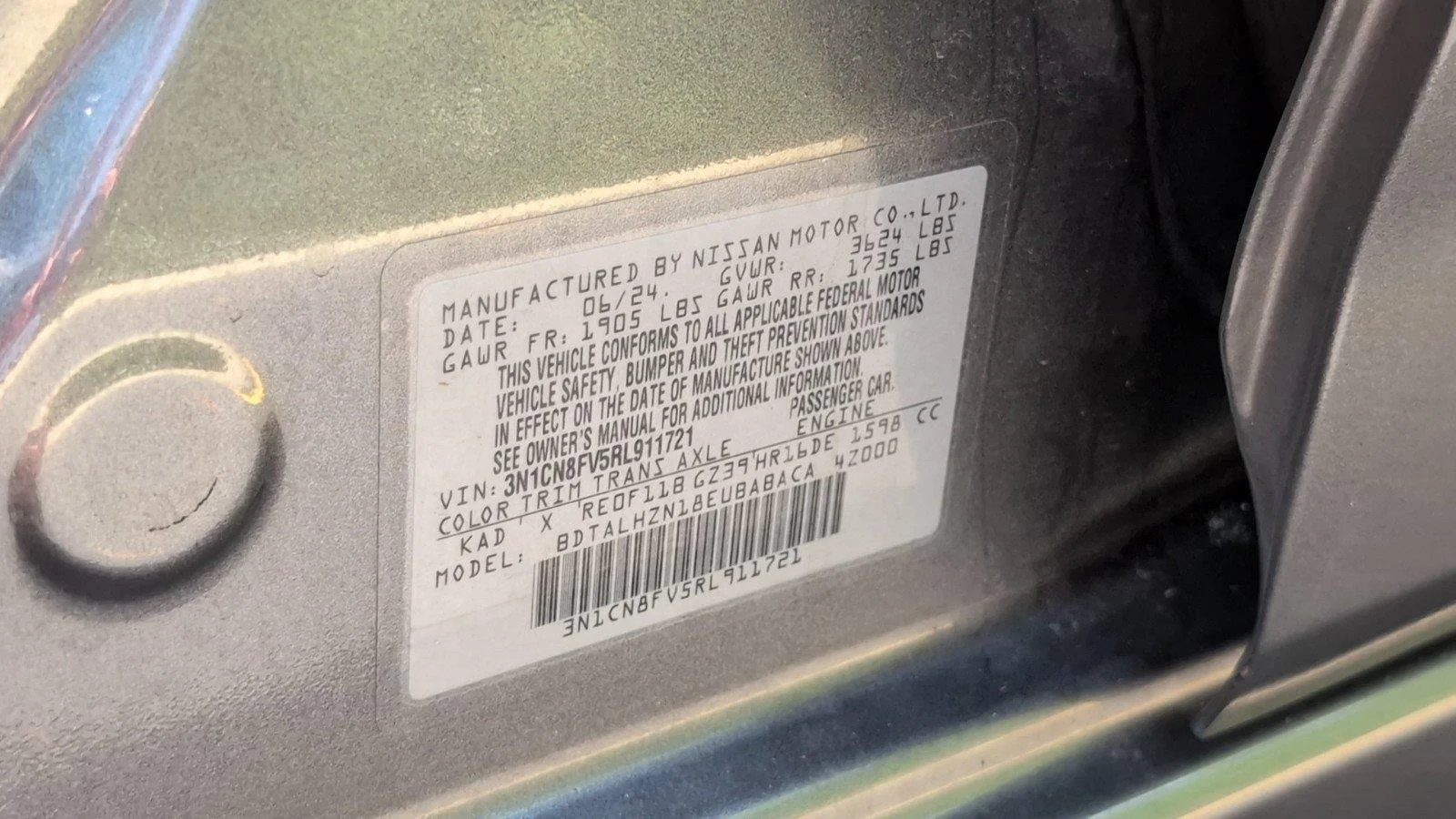 Used 2024 Gun Metallic Nissan SR image 15