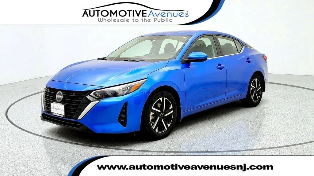 Used 2024 Electric Blue Metallic Nissan SV CVT image 1