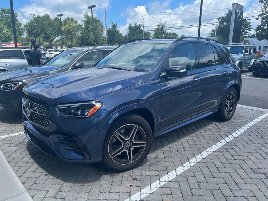 Certified Used 2024 Blue Mercedes-Benz GLE 350 image 1