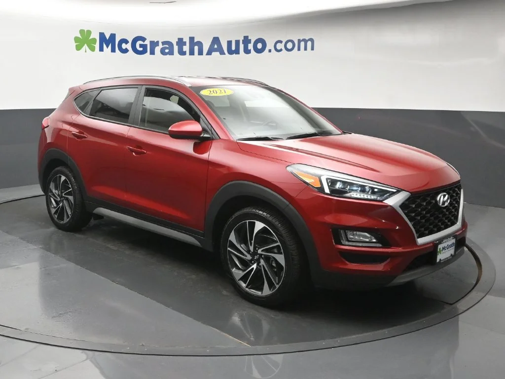 Certified Used 2021 Red Hyundai Sport image 2