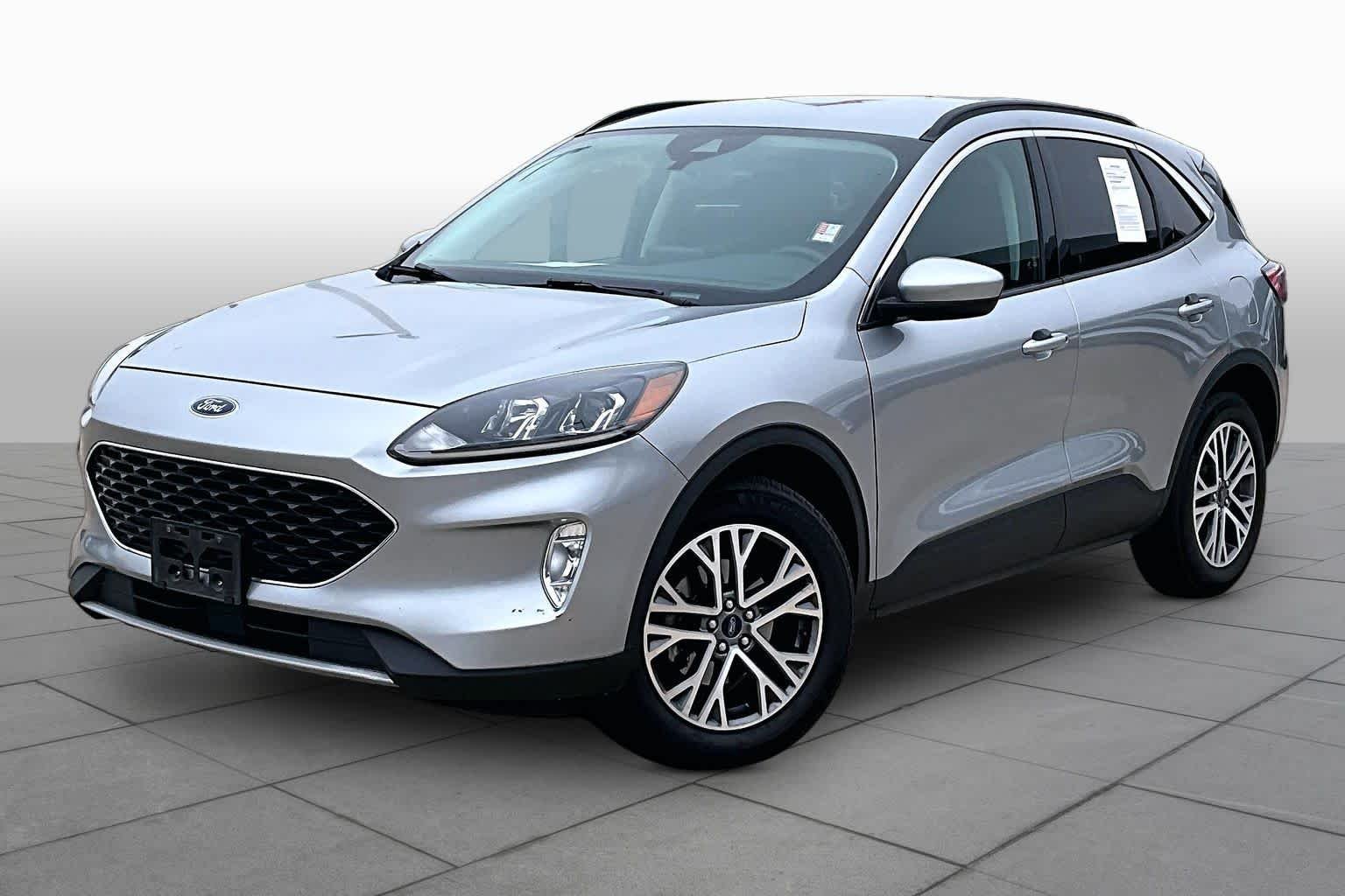 Used 2021 Iconic Silver Metallic Ford SEL image 3
