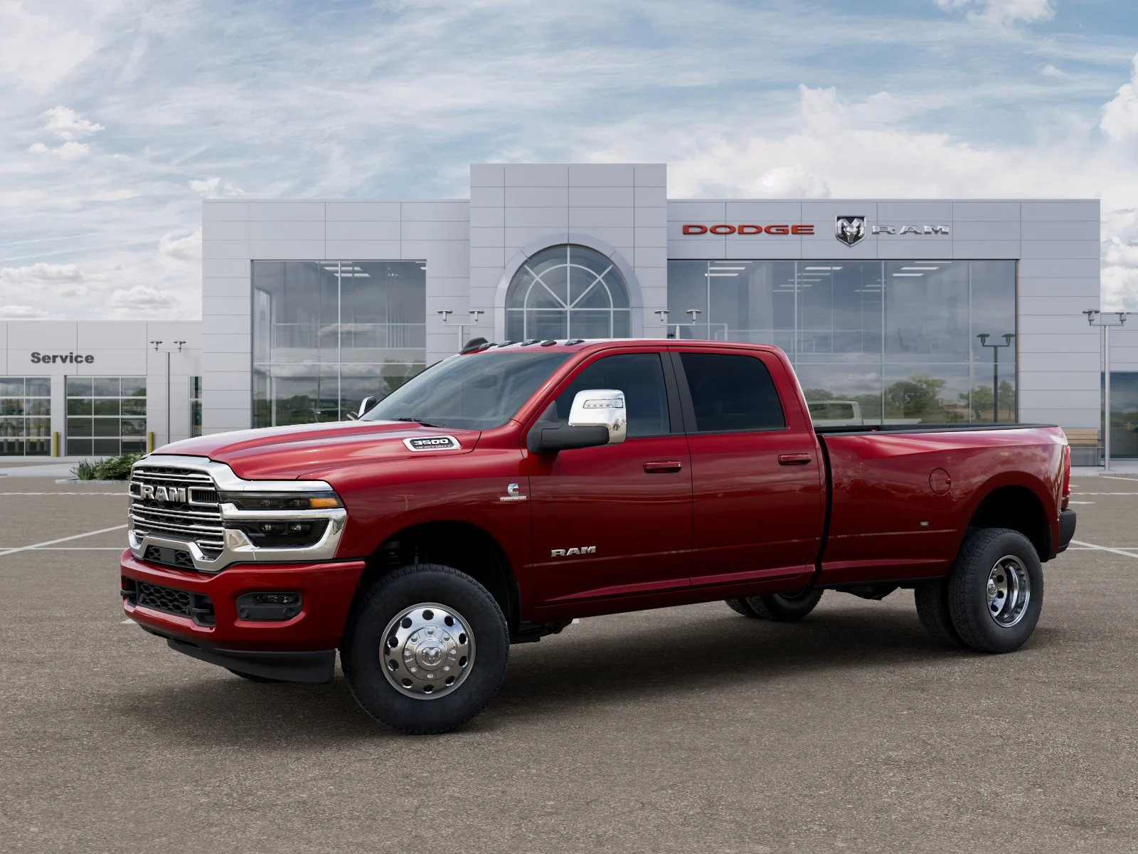 New 2026 Molten Red Pearl-Coat Exterior Paint RAM Laramie image 29