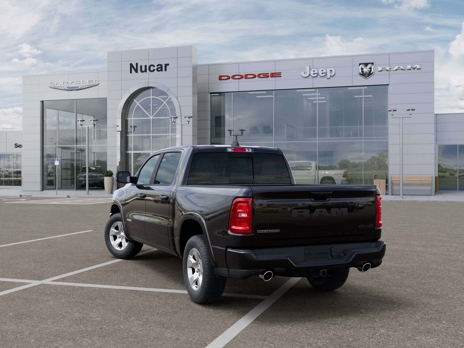 New 2026 Diamond Black Crystal Pearl-Coat Exterior Paint RAM Big Horn/Lone Star image 4