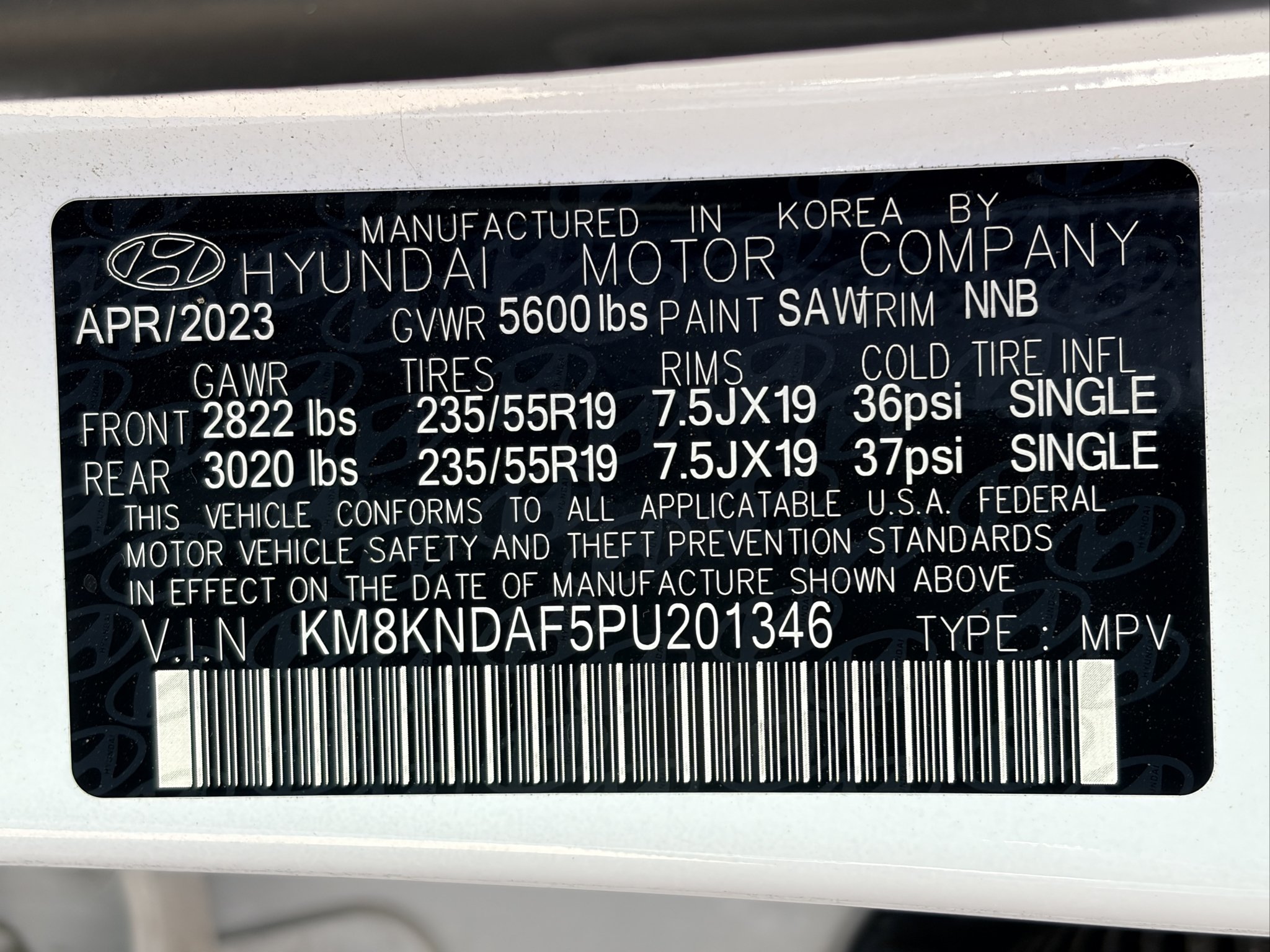 Used 2023 Atlas White Hyundai SEL image 20
