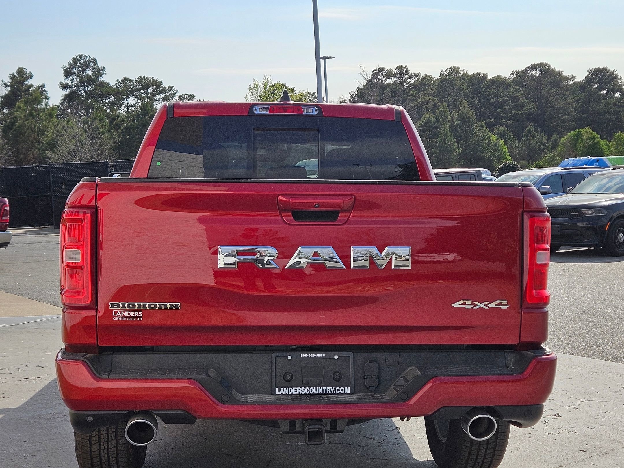 New 2026 Molten Red Pearl-Coat Exterior Paint RAM Big Horn image 6