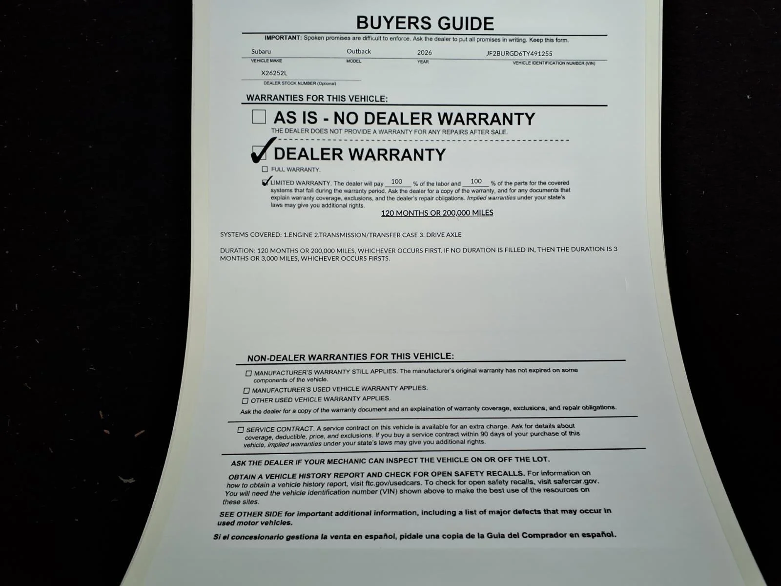 Certified Used 2026 Magnetite Gray Metallic Subaru Limited XT image 35