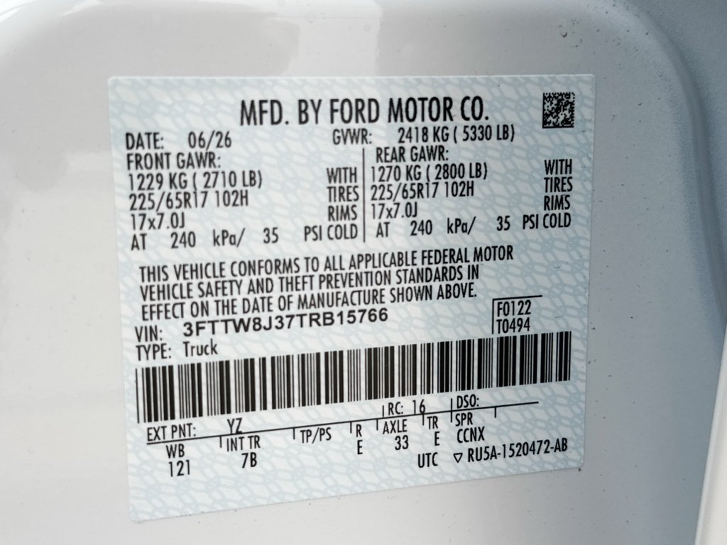 New 2026 Oxford White Ford XLT image 28