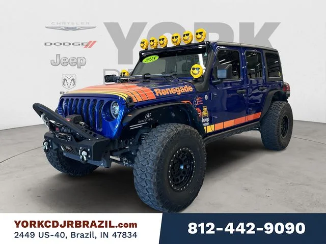Used 2018 Blue Jeep Unlimited Sport S image 1