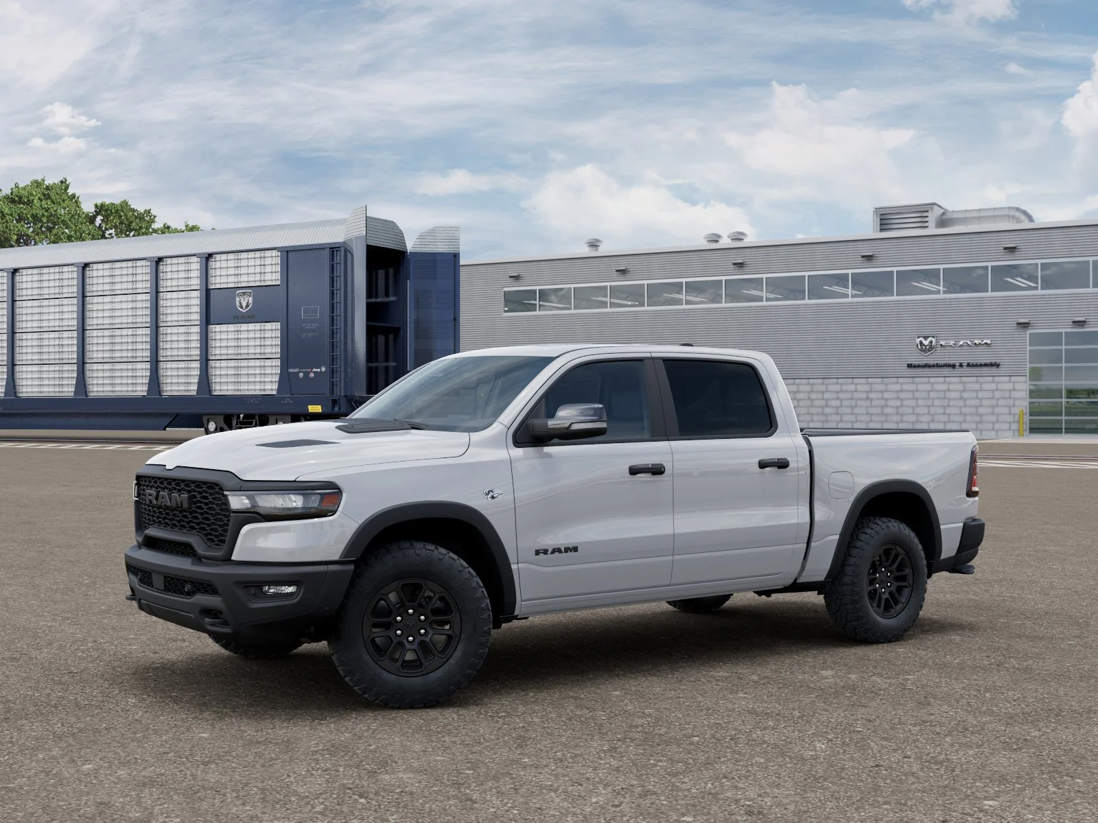 New 2026 Bright White Clear-Coat Exterior Paint RAM REBEL image 1