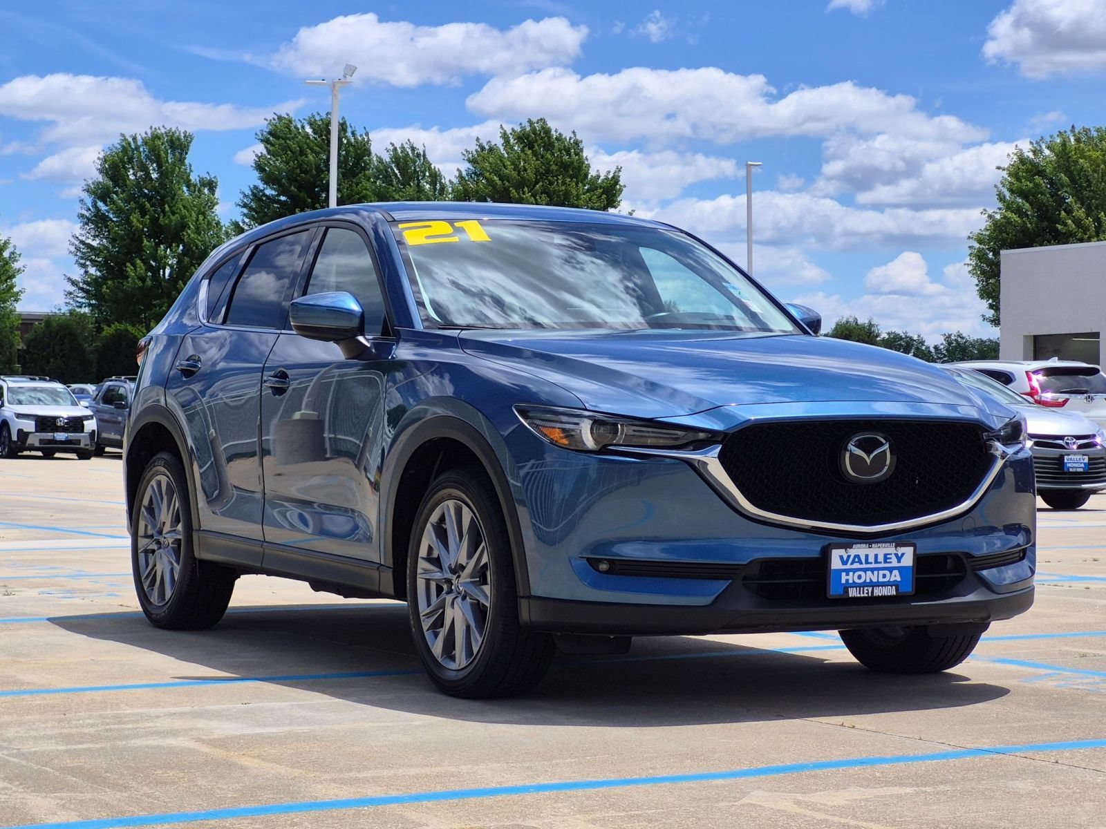 Used 2021 Eternal Blue Mica Mazda Grand Touring AWD image 4