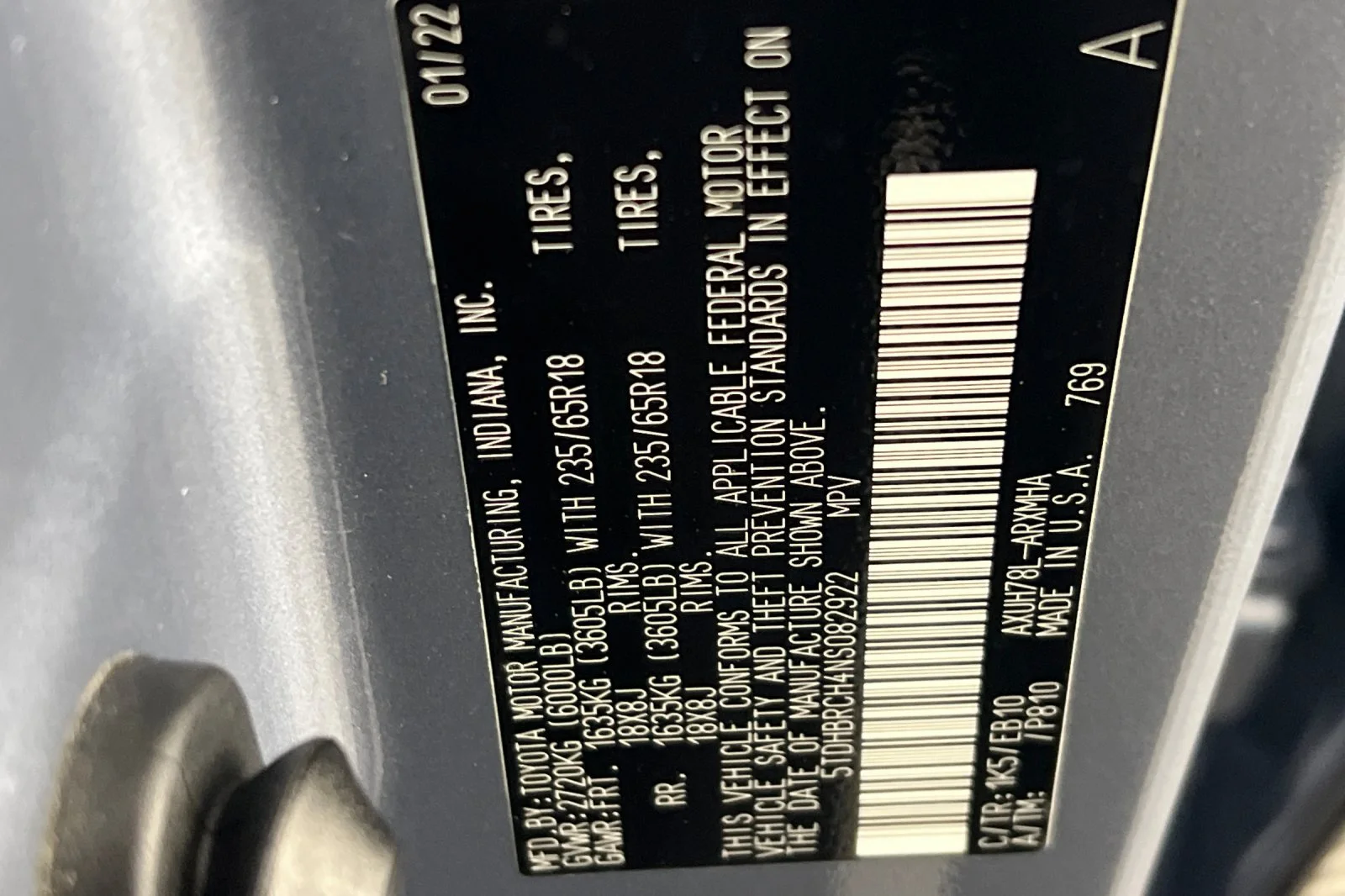 Used 2022 Moon Dust Toyota Hybrid XLE image 35