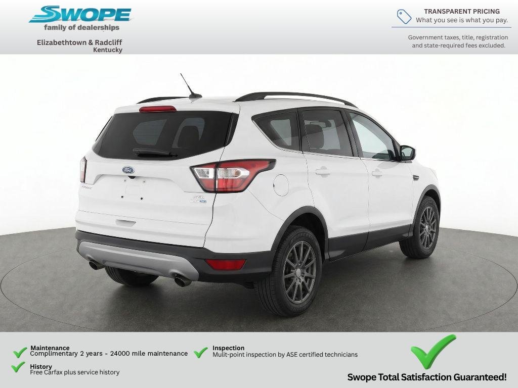 Used 2018 White Platinum Metallic Tri-Coat Ford SEL image 4