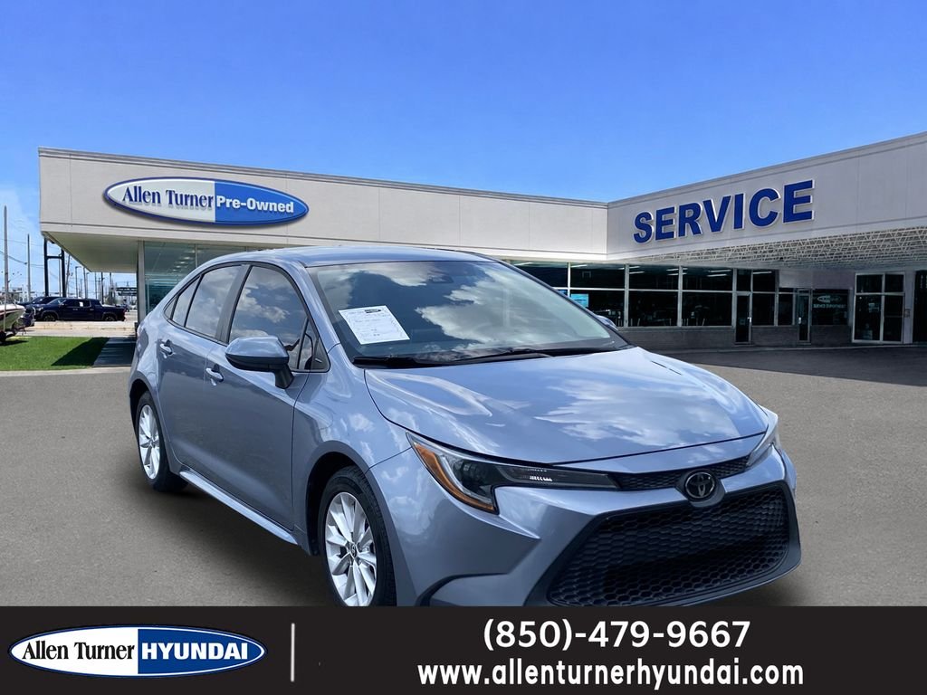 Used 2021 Celestite Toyota LE image 1