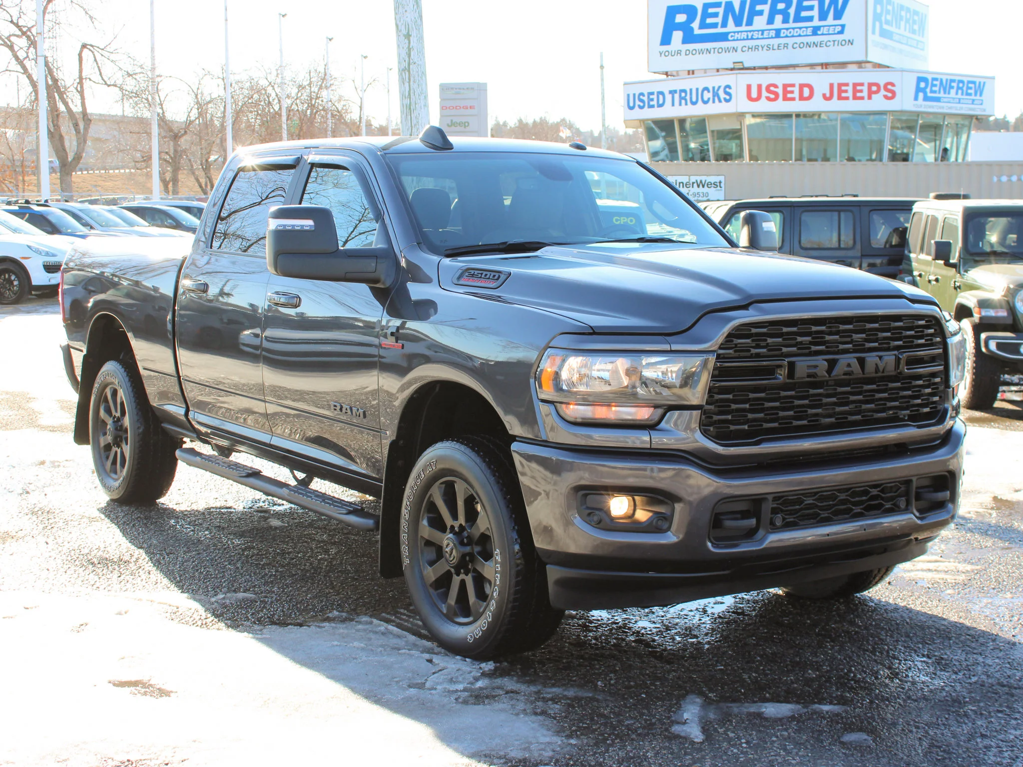 Certified Used 2024 Grey RAM Big Horn * No Accidents | Cummins Diesel | Night Edition | Apple CarPlay | Tonneau Cover | Alpine image 9