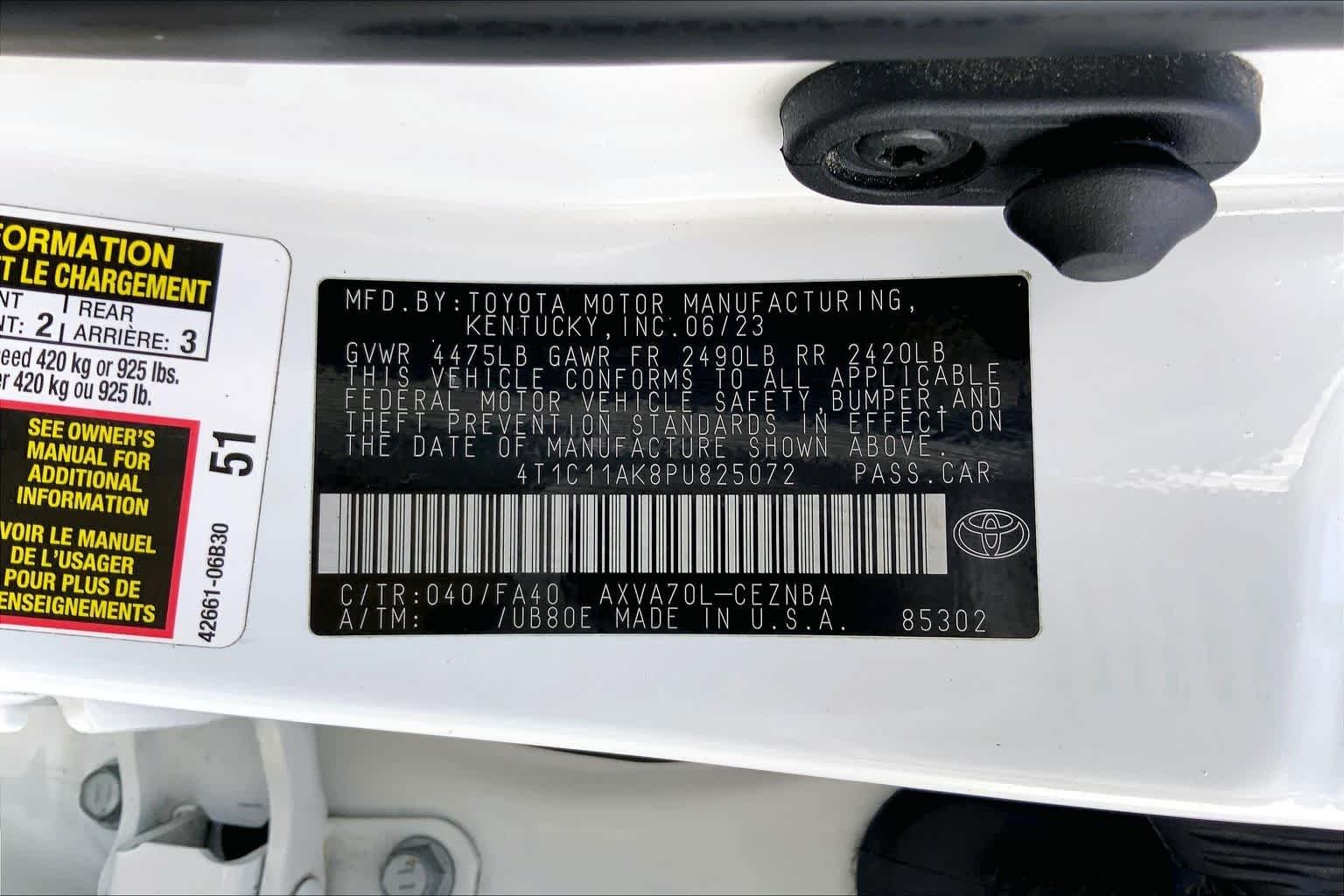 Used 2023 Ice Cap Toyota LE image 36
