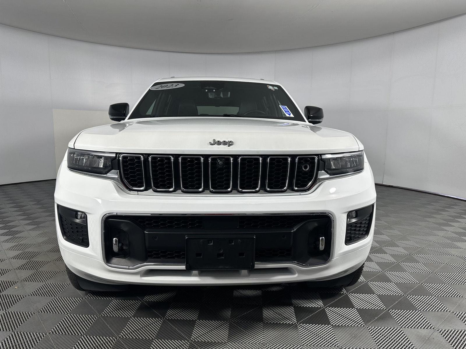 Used 2023 Bright White Clearcoat Jeep Overland image 2