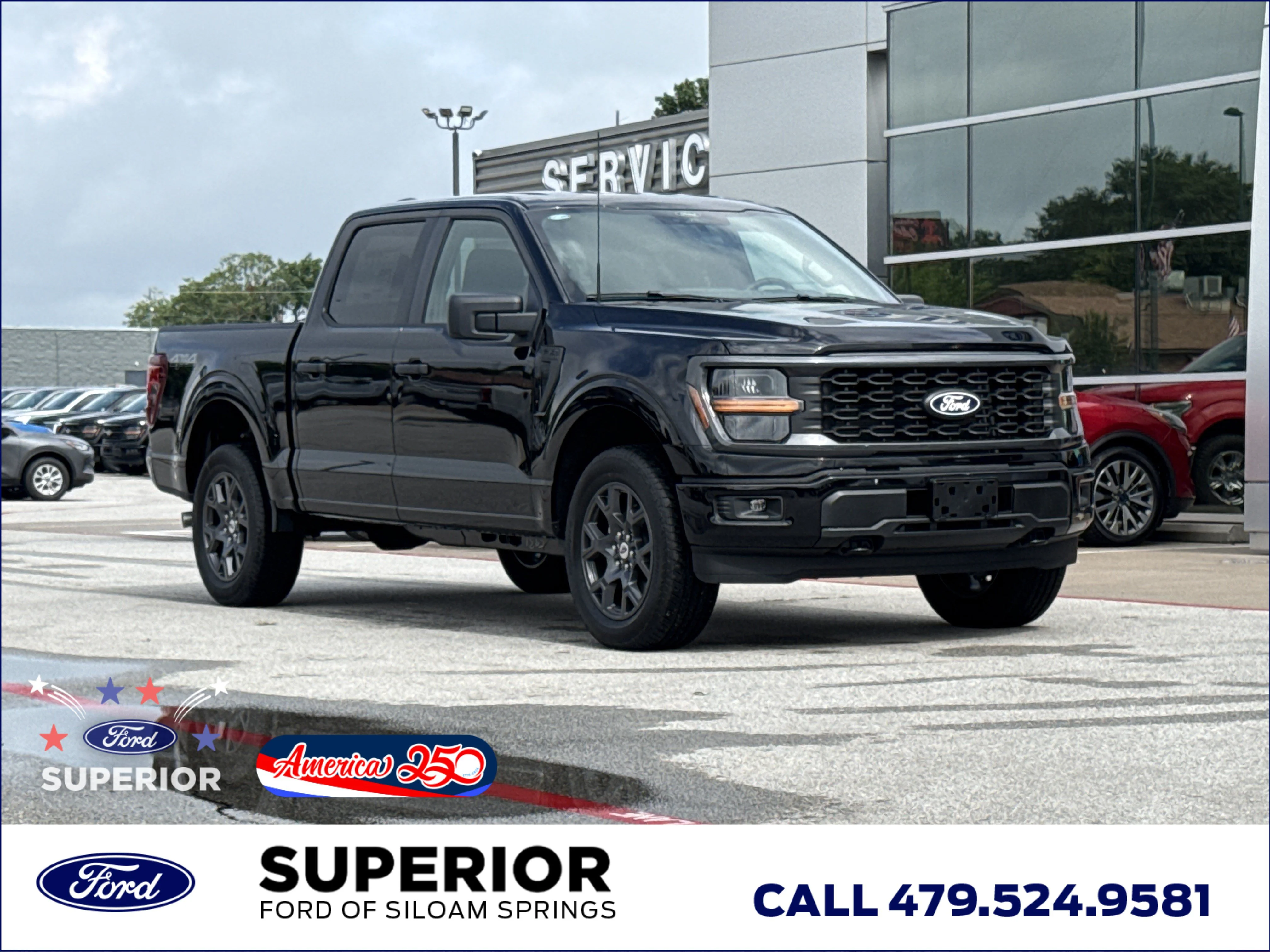 New 2026 Agate Black Metallic Ford STX 4WD image 1