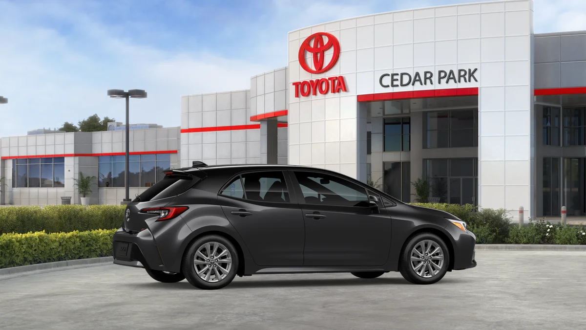 New 2026 Magnetic Gray Metallic with Midnight Black Metallic roof Toyota SE image 11