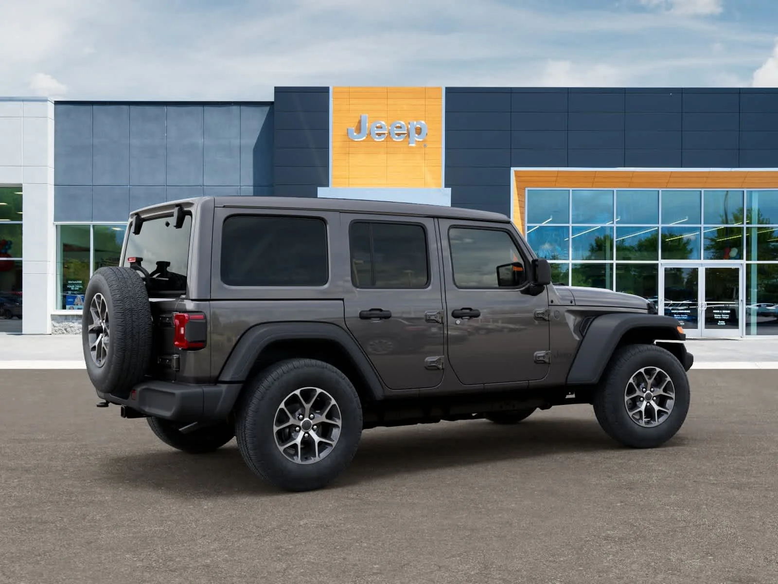 New 2025 Granite Crystal Metallic Clear-Coat Exterior Paint Jeep Sport S image 4