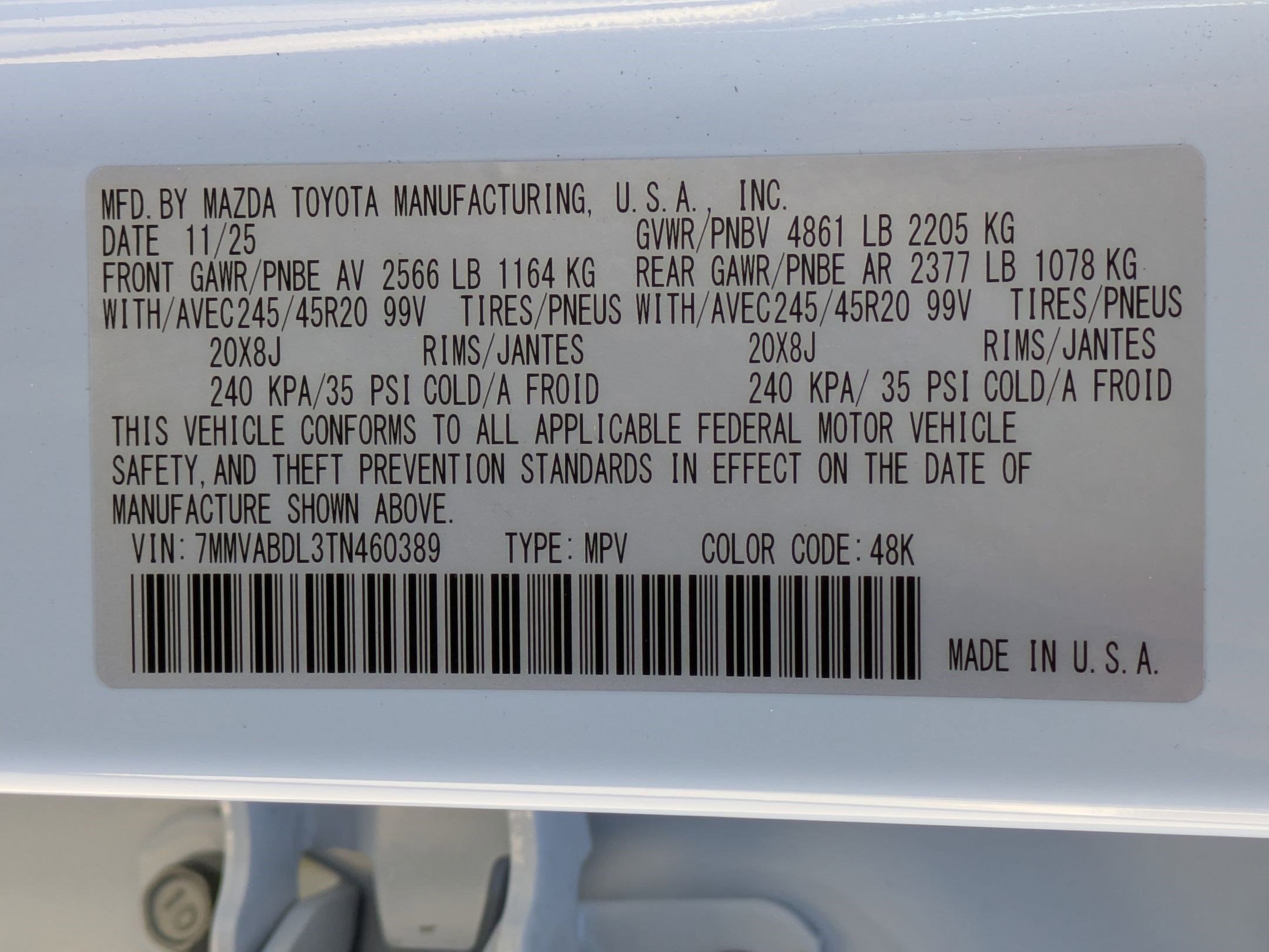New 2026 Wind Chill Pearl Mazda 2.5 S Premium AWD image 23