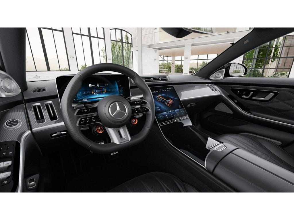 New 2026 MANUFAKTUR Moonlight White Metallic Mercedes-Benz AMG® S 63 E 4MATIC® Sedan image 3